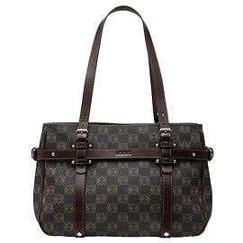LOEWE Anagram Tote aus beschichtetem Canvas in Braun