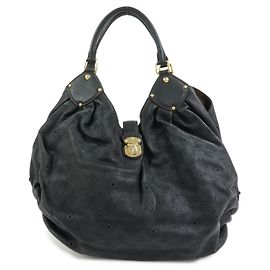 Louis Vuitton Monogram Mahina XL Leather Shoulder Hand Bag Noir M95547