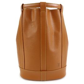 Bolsa de Ombro Louis Vuitton Epi Randonnee PM Zipang Gold M52358