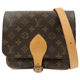 Louis Vuitton Monogram Cartouchiere MM Schultertasche Braun M51253