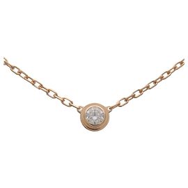 Collier Cartier D'amour 1P Diamant SM K18 750YG Or Jaune