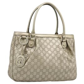 GUCCI GuccissimaGG Sukey Tote Bag Couro Gold 296835 Auth 195353V - Jerrillo