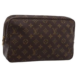 LOUIS VUITTON Monogram Trousse Toilette 28 Clutch Bag M47522 LV Auth kk704 - Jerrillo