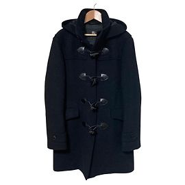 Abrigo de lana Burberry negro