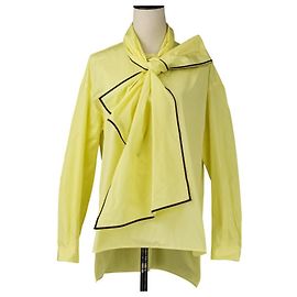 Autre Marque TOMORROWLAND .B Blusa de Micro Taffeta com Laço