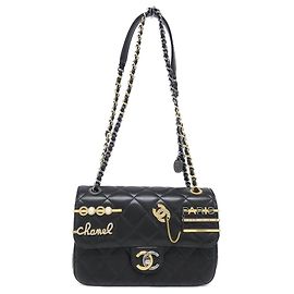 Borsa a tracolla Chanel in pelle d'agnello