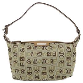 Borsa a tracolla in nylon e pelle Salvatore Ferragamo