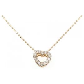 Autre Marque Collar de Corazón con Diamante Au750
