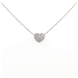 Autre Marque Collar de oro blanco Au750 y diamantes