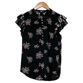 Camicia Polo Ralph Lauren con stampa floreale e maniche a volant