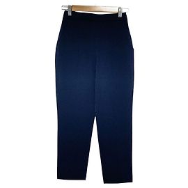 Autre Marque Pantalones Stretch yori azul marino
