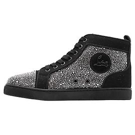 Sneakers High Top Christian Louboutin Louis Strass Crystal