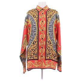 Versace Rotes bedrucktes Hemd FW25
