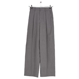 Autre Marque THE FRANKIE SHOP Graue Wide Leg Hose gestreift