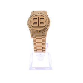 Balenciaga Bracciale stile orologio dorato « BB Time Bracelet »