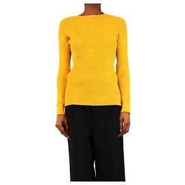 3.1 Phillip Lim Top de manga larga de punto acanalado amarillo - size XS