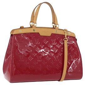 LOUIS VUITTON Monogram Vernis Blair MM Bag 2way Rose Andian M91798