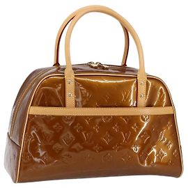 LOUIS VUITTON Monogram Vernis Tompkins Square Bag Bronze M91103 LV