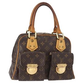 LOUIS VUITTON Monogram Manhattan PM Hand Bag M40026 LV