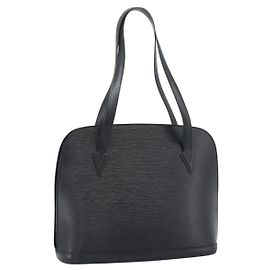 LOUIS VUITTON Epi Lussac Shoulder Bag Black M52282 LV
