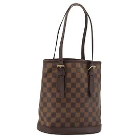 LOUIS VUITTON Damier Ebene Marais Shoulder Bag N42240 LV