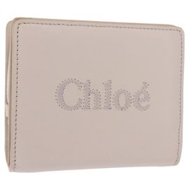 Chloé Chloe Sense Wallet Leather Ivory