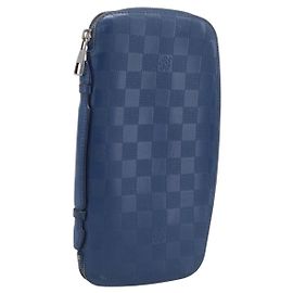 LOUIS VUITTON Damier Infini Organizer Atholl Blue Neptune N41396