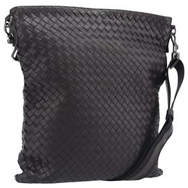 Bottega Veneta INTRECCIATO Shoulder Bag Leather Brown