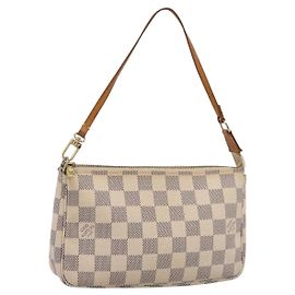 LOUIS VUITTON Damier Azur Mini Pochette Accessoires Pouch N63005 LV