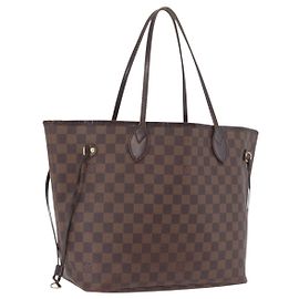 LOUIS VUITTON Damier Ebene Neverfull MM Tote Bag N51105 LV