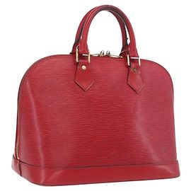 LOUIS VUITTON Bolso de mano Epi Alma Castilian Red M52147 LV
