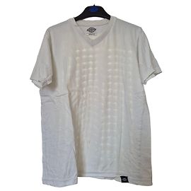 Autre Marque Camiseta Dickies blanca de algodón cuello en V