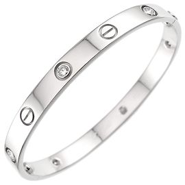 Brazalete Cartier Love en oro blanco