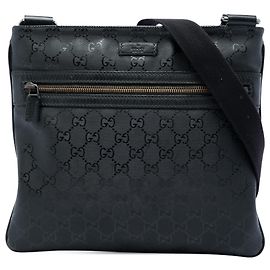 Gucci Borsa a Tracolla Nera Stampa GG