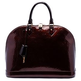 Louis Vuitton Purple Monogram Vernis Alma GM