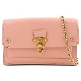 Louis Vuitton Pink Monogram Empreinte Vavin Wallet on Chain