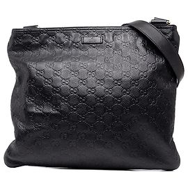 Borsa a tracolla Gucci Black Guccissima