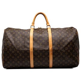 Louis Vuitton Brown Monogram Keepall 60