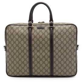 Mala de Negócios Gucci Beige GG Supreme