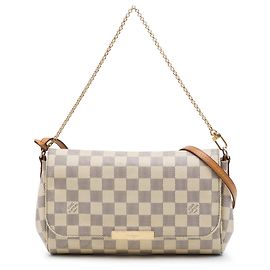 Louis Vuitton White Damier Azur Favorite MM