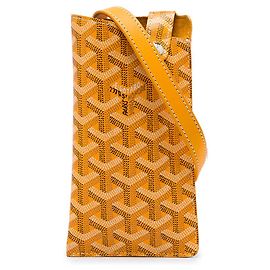 Goyard Yellow Goyardine Montmartre GM Glasses Case