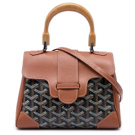 Goyard Brown Mini Goyardine Saigon Souple