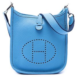 Hermès Blue Clemence Evelyne I 16 Amazone