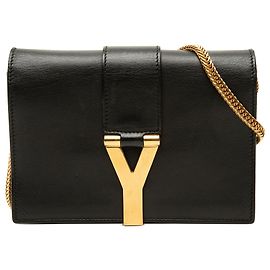 Autre Marque Saint Laurent Black Mini Leather Chyc Ligne Crossbody