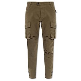 Calças cargo Dsquared2 verdes de algodão