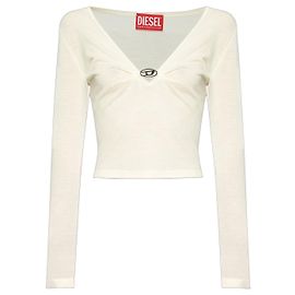 Diesel M-PIAFFY Woll Top Creme Weiß