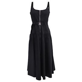 Vestido Maxi L'AGENCE Rima en algodón negro