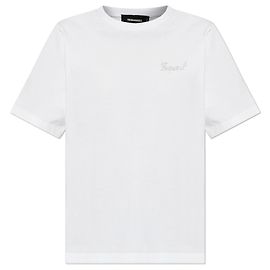 Dsquared2 T-shirt con logo rifinito con applicazioni luccicanti