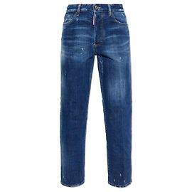 Jeans Boston Dsquared2 Bleu Marine Coton