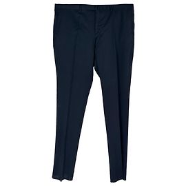 Boglioli Slim-Fit Hose aus navyblauer Wolle